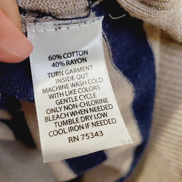 Rubi Moon by Anthropologie stripes Light sweater size S - Picture 6 of 10